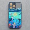 Ocean Animal Cute Dolphin Phone Case For iPhone 15 14 16 Pro Max 7 8 Plus 11 12 13 Pro Max Mini SE2 X XR XS Shockproof Covers