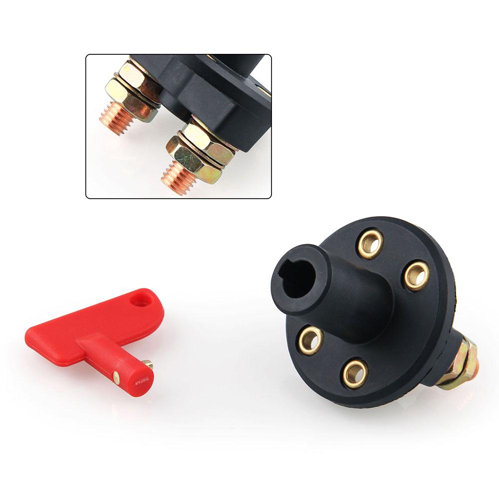 Car Power Switch Battery Switch Circuit Breaker Main Switch 2 Screw Terminals Cut-off Switch Insulated Rotary Switch Key 300A