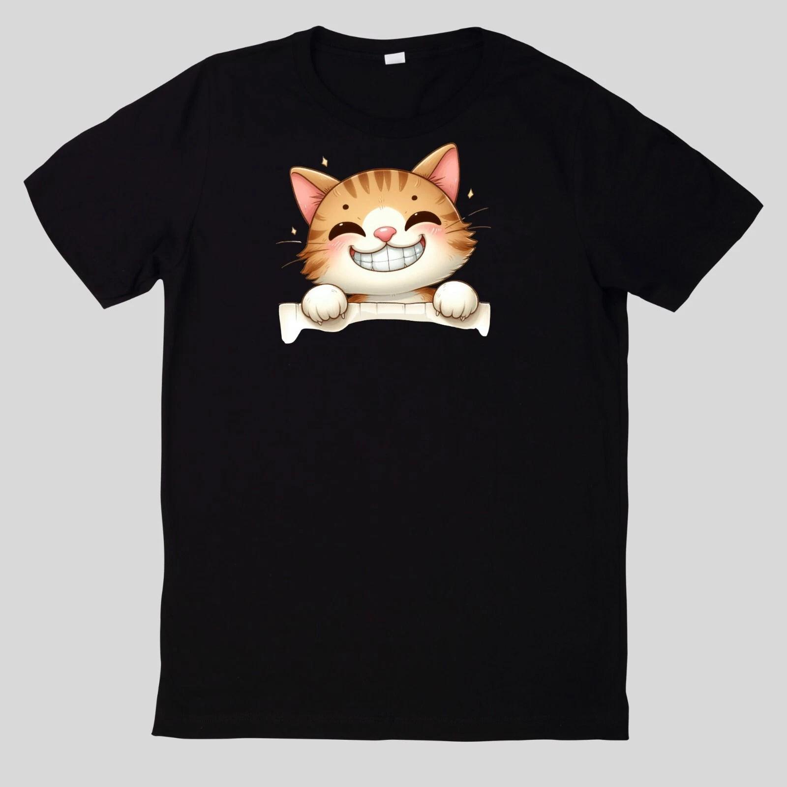 T-Shirt Lustige Tiere, die um die Ecke spähen Lustig Cartoon XXXXL