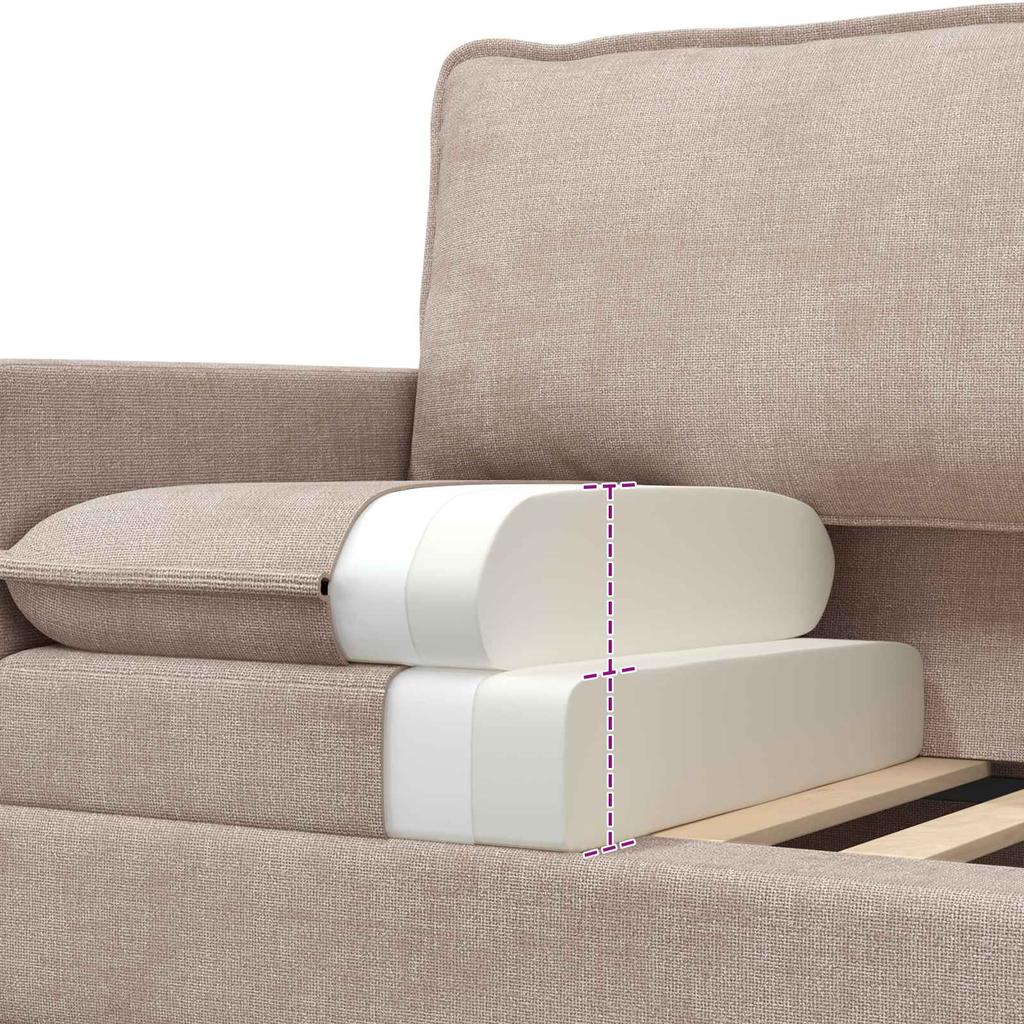 Beige Sofa 76 X 81 X 87.5 Cm Polyester
