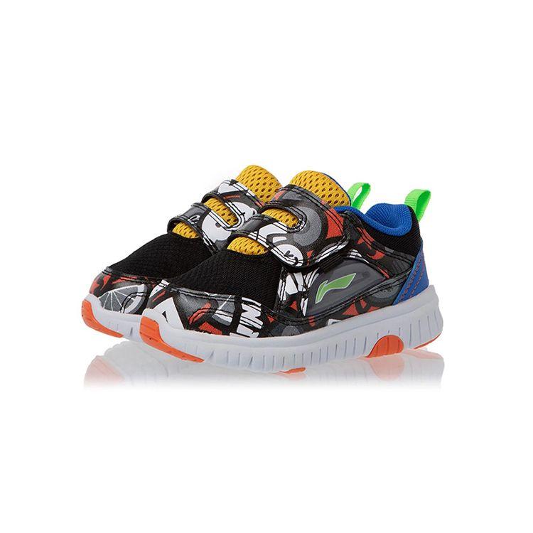 Li Ning Kids Sports Lifestyle Series Comfortable Versatile Non-Slip Shock Absorbing Durable Lightweight Low-Top Walking Shoes Baby Shoes YKHR018-1