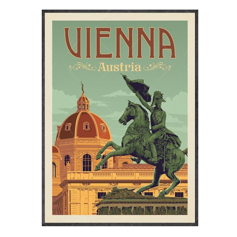 World City Landmark Painting Art Posters Florence Shang Hai Manhattan New York Paris Arc de Triomphe Home Eecor for Living Room