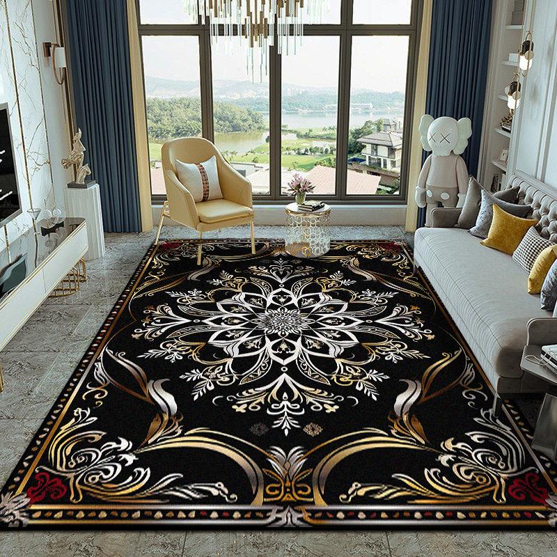 

Carpet for Living Room Antiskid Persian Style Bedroom Decoration Rug Machine Washable Sofa Table Mat Easy Clean Customizable 60x90cm