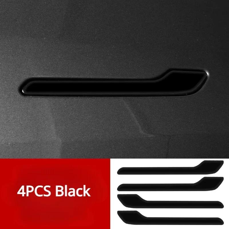 For Tesla New Model 3 Y 3+ Highland 4Pcs Luminous Door Handle Sticker Night Glow Protective Cover Car Exterior Accessories