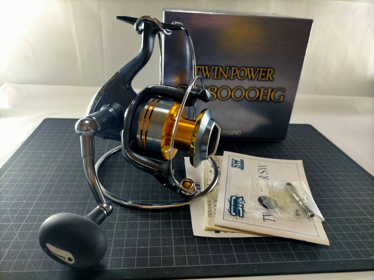 [USED]SHIMANO 09 Twin Power SW 8000HG Spinning Reel High Gear Made in Japan Excellent Condition