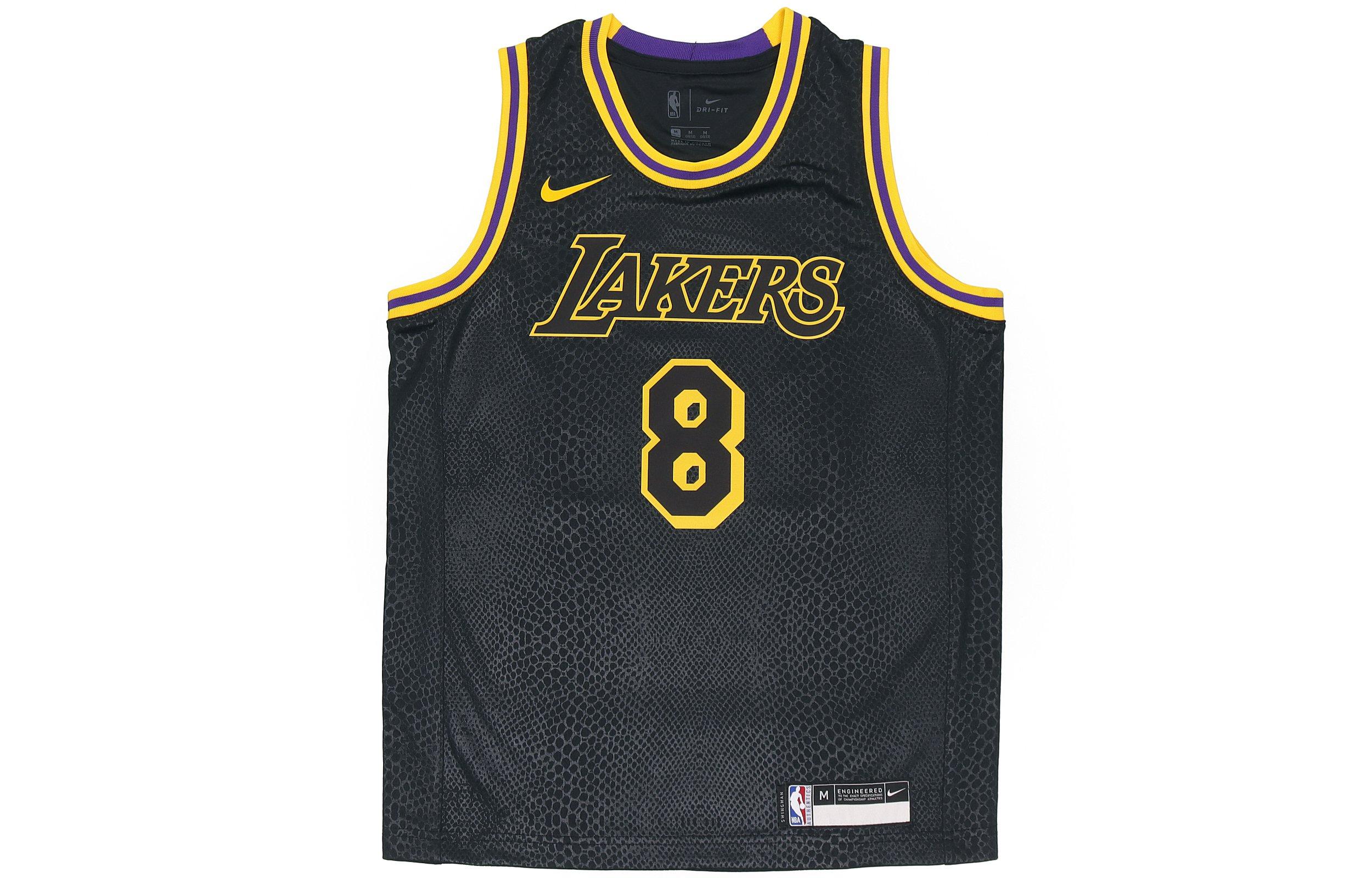 Nike Kids Los Angeles Lakers Kobe Bryant Black Mamba Swingman Jersey DM1576-010 M