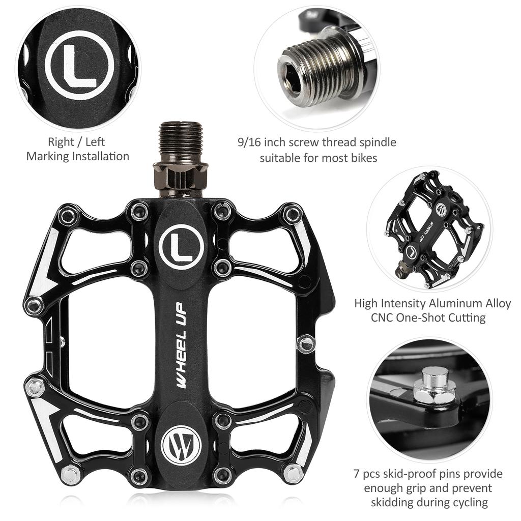 Aluminum Alloy Bike Pedal, Lightweight and     Accessories for Mountain Cycling, Compact Design with Anti-Slip Features