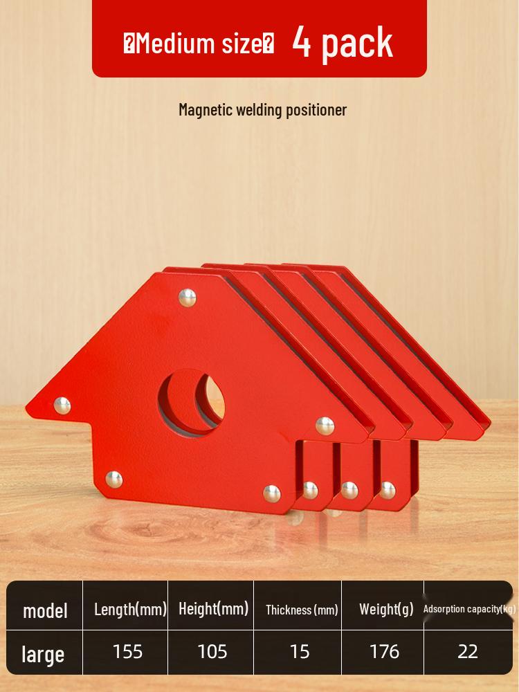 90° Magnetic Welding Positioning Tool & Triangle Ruler