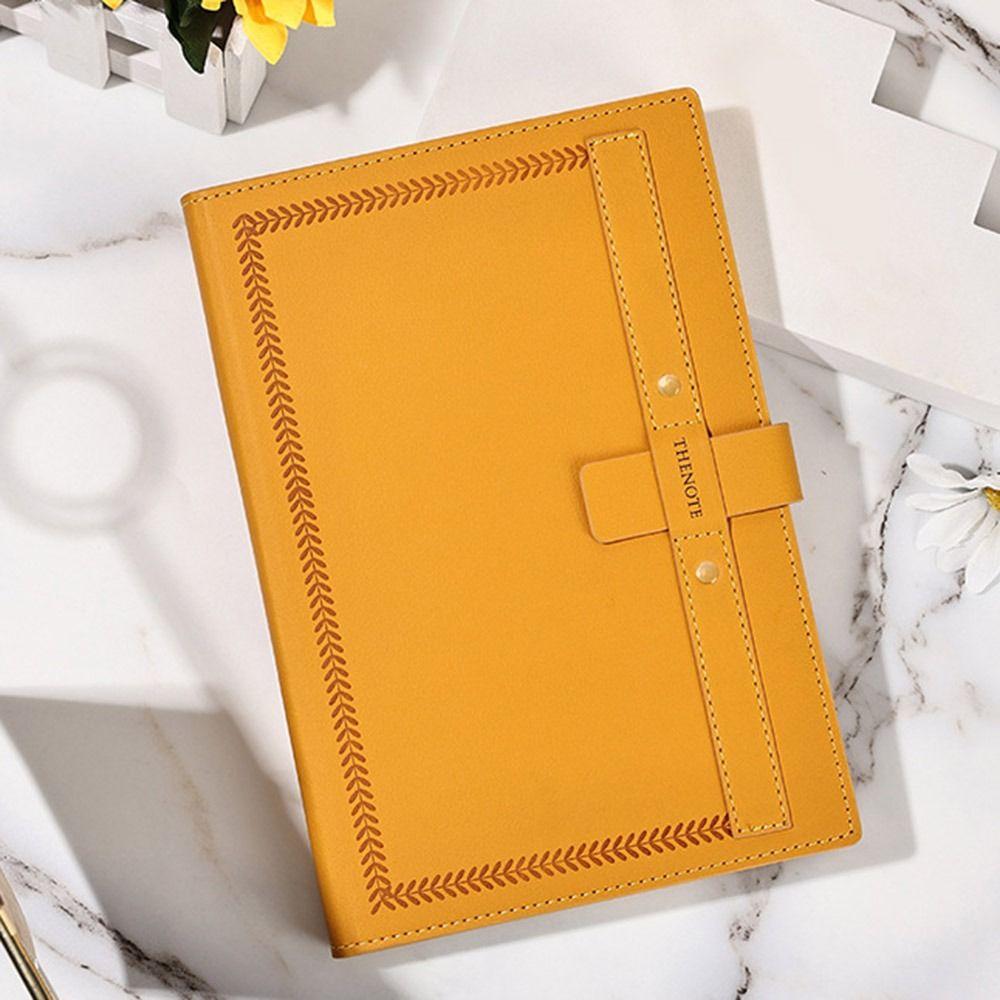 PU Leather Cover Business Office Notebook Frosted Texture Students Notebook Diary Agenda Organizer
