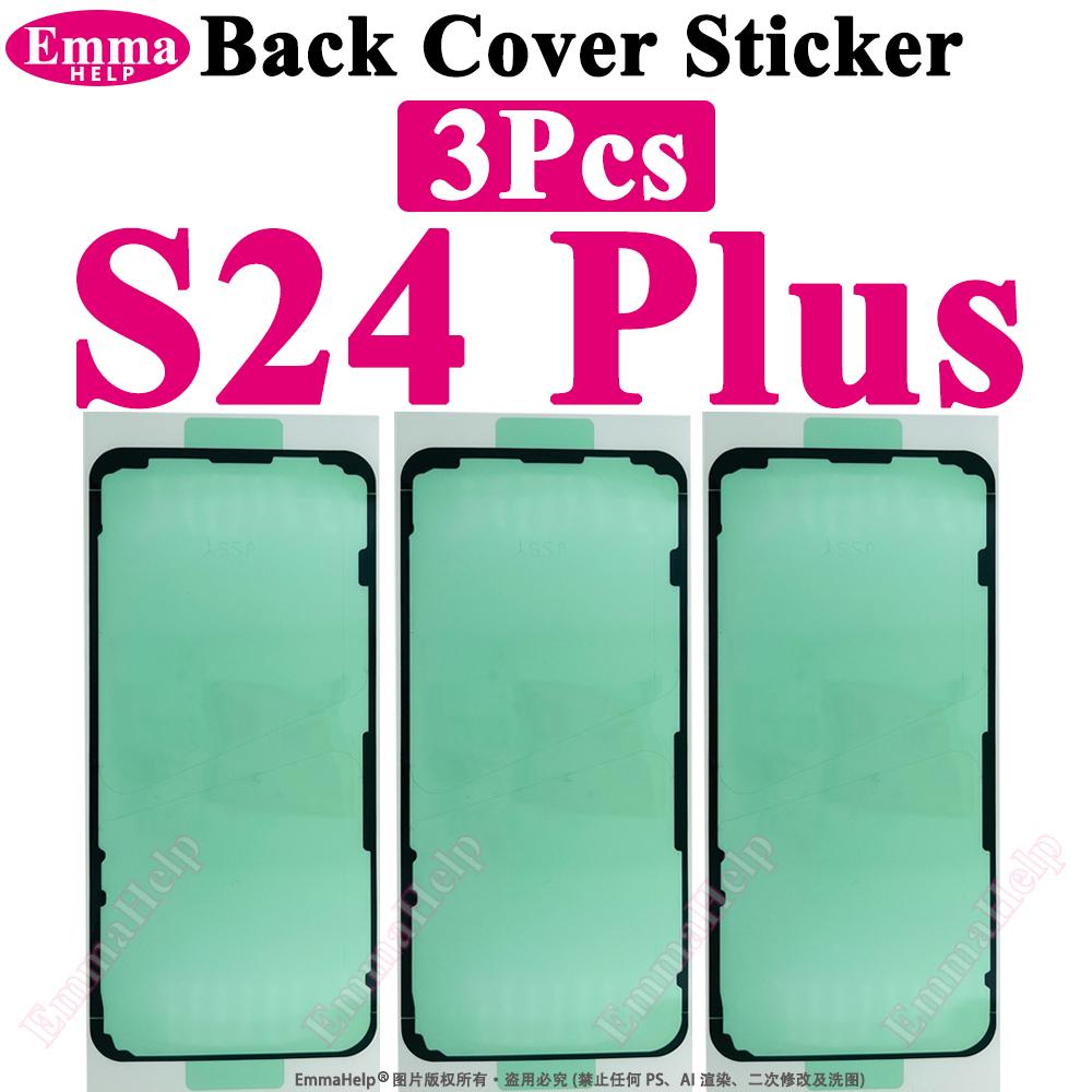 3pcs Waterproof Sticker For Samsung S23 Ultra S21 S22 S24 S25 Plus S26 Rear Back Door Housing Cover Seal Frame Adhesive Glue
