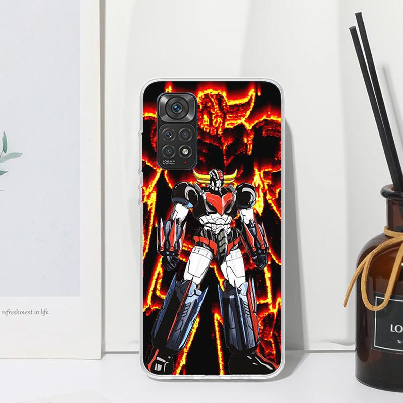 M-Mazinger Z Anime Phone Case For Xiaomi Redmi Note 13 14 12S 11S 10S 12 11E 10 Pro Plus 11T 9S 9 8T 8 7 Art Fundas Back Cover