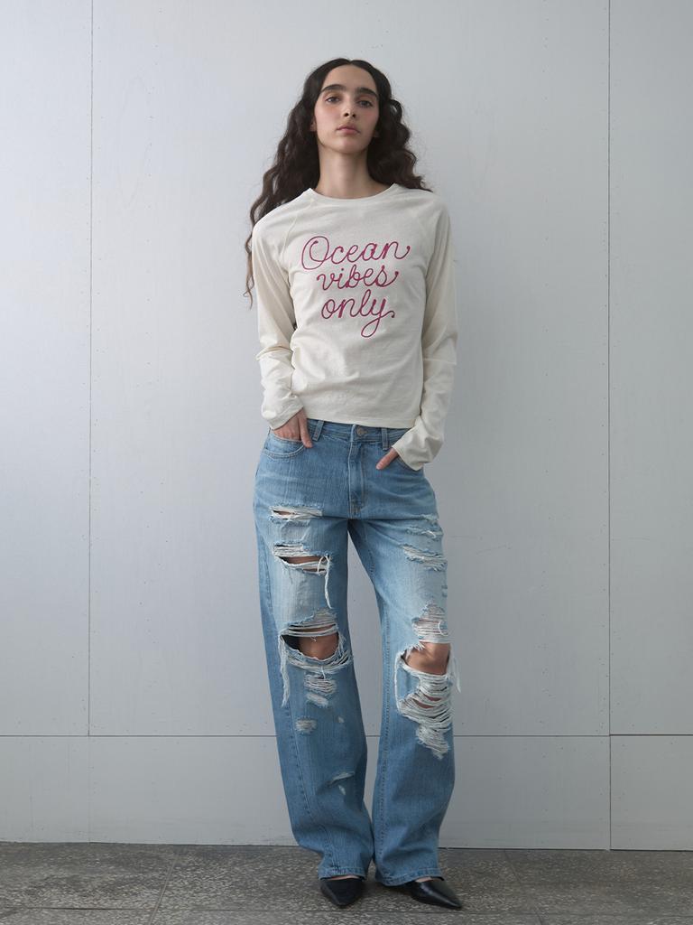 KIJUN Ocean Vibes Tee Ivory