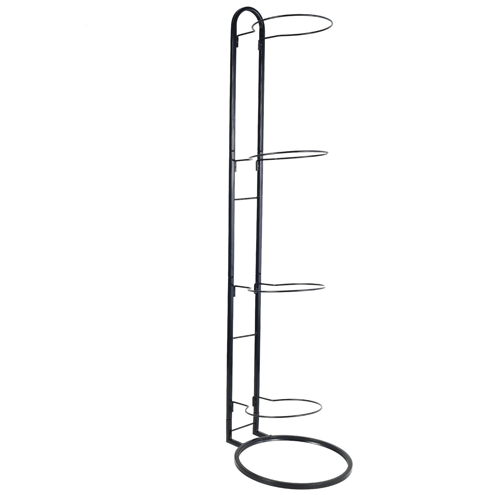 

4-слойная стойка для хранения баскетбольных мячей, чугунная, вертикальная, стойка для футбола, держатель для волейбольных баскетбольных мячей, металл