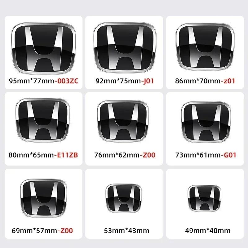 Car Front Head Grill Hood Bonnet Emblem Rear Tail Bumper Trunk Boot Mark Badge Sticker Logo For Honda Civic Accord CRV Hrv NO1