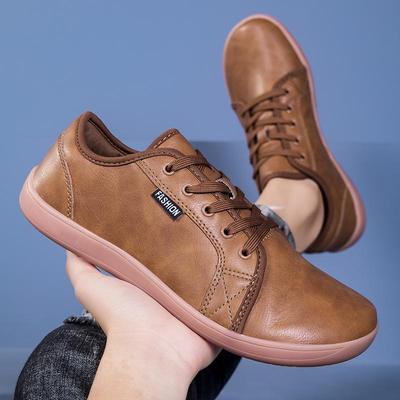 Pánské minimalistické boty Široká špička Barefoot Boty Zero Drop Běžné Umělá kůže Lehká Chůze