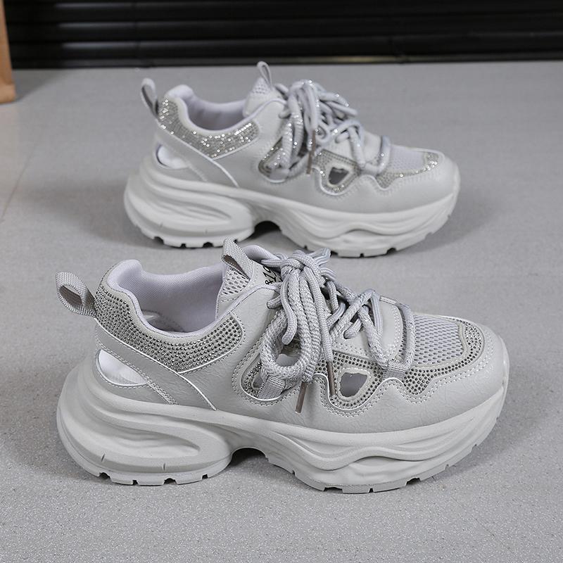 Fashion 2025Ladies Classic Luxary Women's Chunky Sneakers Thick Sole Shoes Female Sports Running Shoes Casual Fitness Vulcanize Shoes