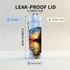 1PC Sunset Lake Mountain Reflection Print 750ml Color Plastic Sports Water Bottle Leakproof Flip Straw Lid Suitable for Sports Office Home Use