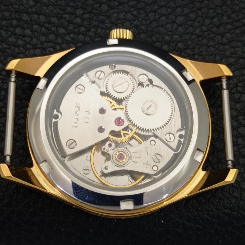HANDOPWINDBARE VINTAGE HMT PILOT INDIAAS HEREN HORLOGE ZWART KLEUR WIJZERPLAAT a702076-5