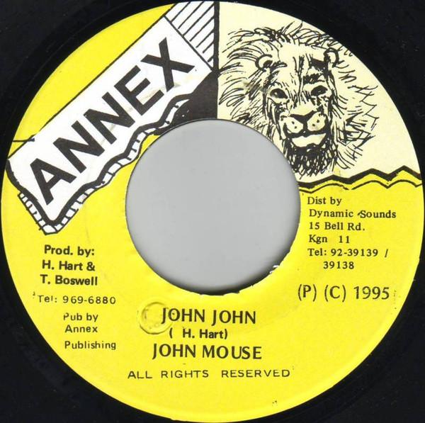 7inch Record JOHN MOUSE - John John NONE Annex 1995 Jamaica Reggae, Ska & Dub Used