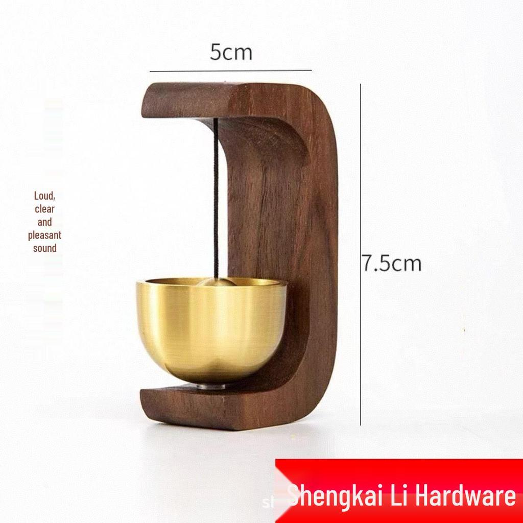 Dopamine Magnetic Wind Chime: Suction Cup Doorbell with Wooden Chinese Style for Shop Entrance Reminder