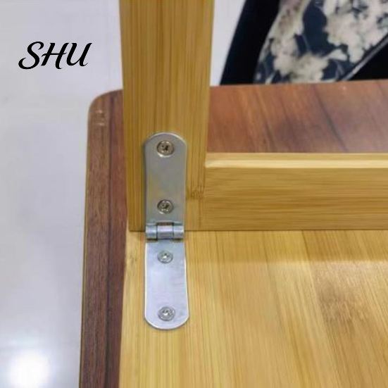 Table Flap Hinge 8Pcs Screw-On Hinges Rustproof Corrosion Resistant Foldable Smooth Cabinet Furniture 180-Degree Electroplated Heavy-duty