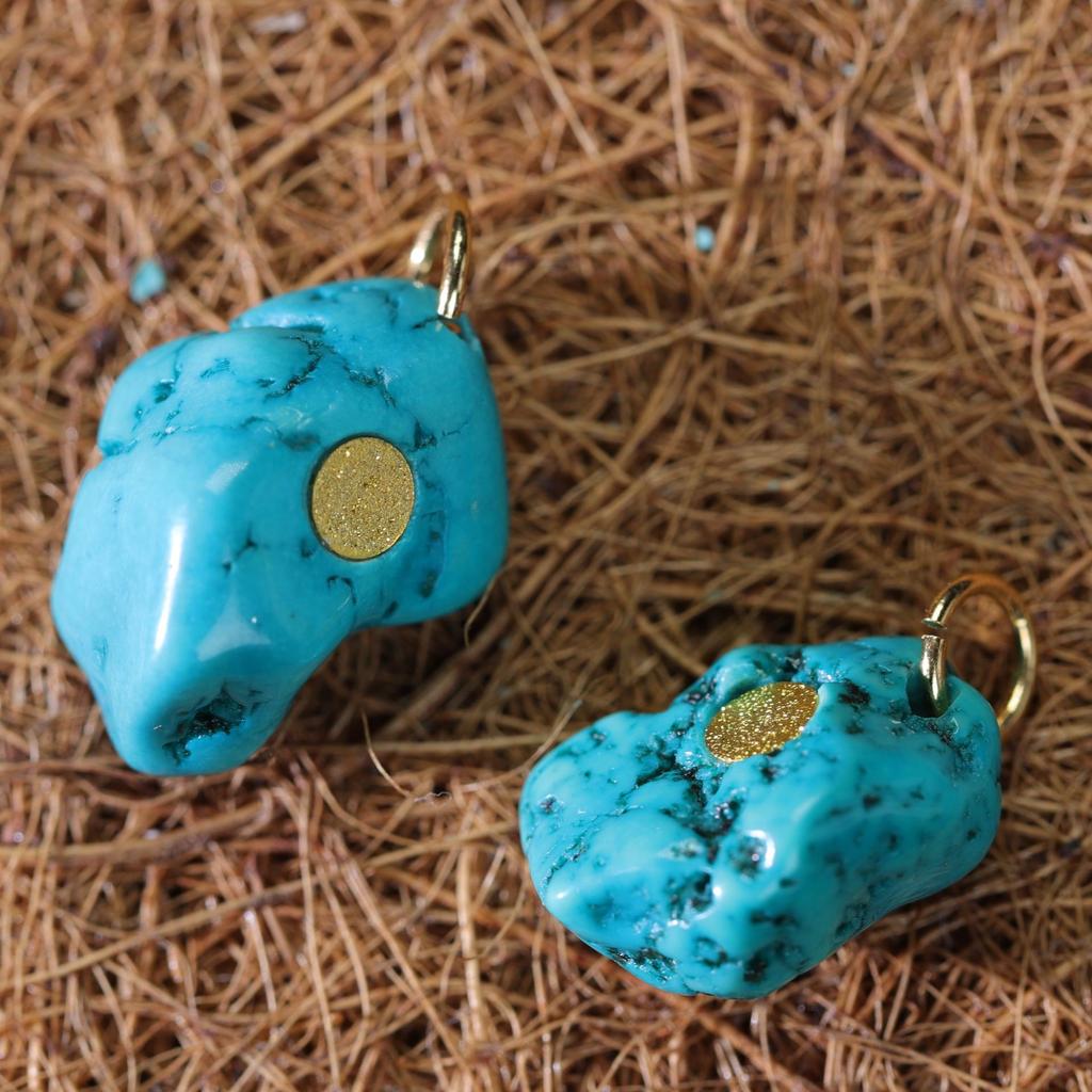 Handmade Magnesite Turquoise Freeform Beads for DIY Accessories: Buddhist Bead Bracelets & Necklaces.