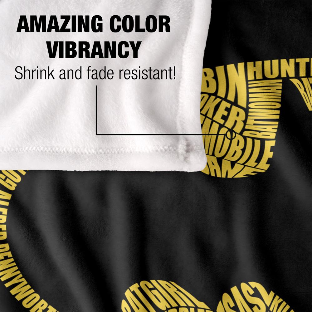 Batman Script Graphic Logo Blanket