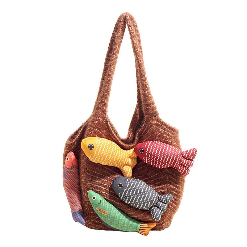 Borsa Tote Casual in Cotone da Donna con Design Intrecciato e Apertura Superiore per Uso Quotidiano