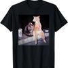 Cigarette Cats Funny Smoking Cat Meme Stupid Brainrot T-Shirt