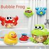 Baby Bath Bubble Machine Crab Frog Music Water Toy Automatic Bubble Soap Maker Child Bathroom Bathtub Swimming Bath Toys Tools