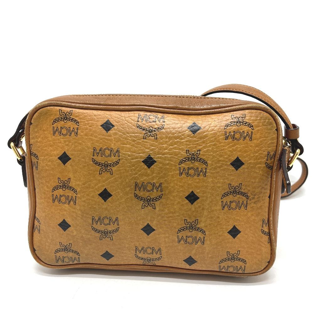 MCM MWR25VI20C0001 Vicetos Crossbody Bag Shoulder Bag Leather Brown/GoldHardware