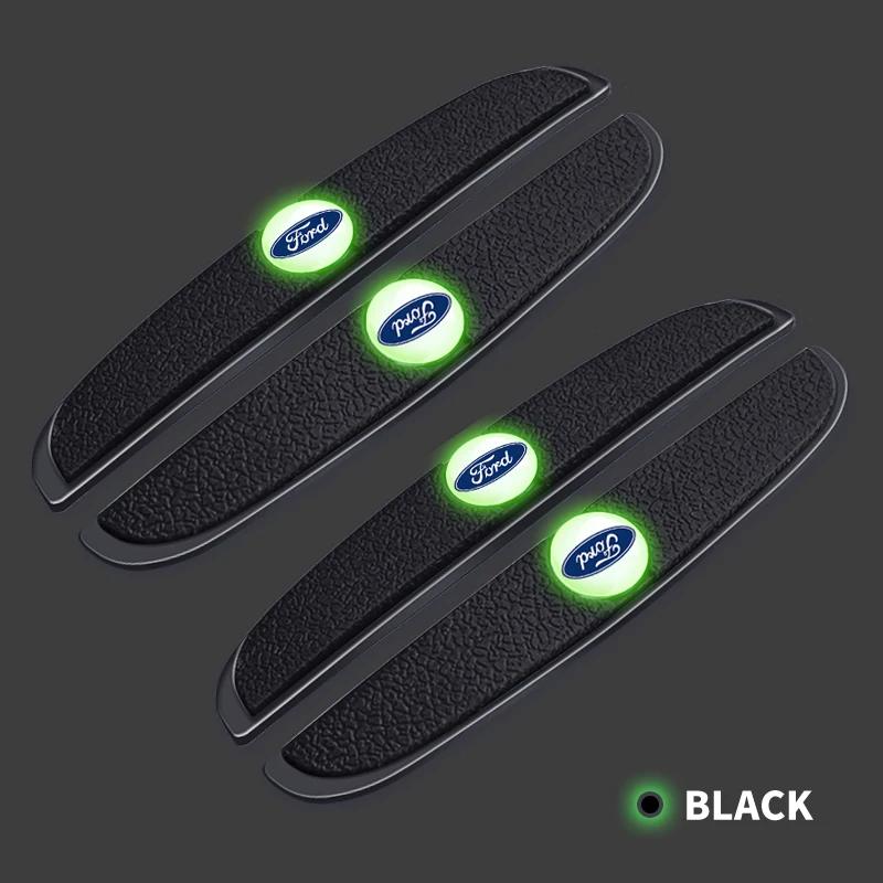 Hot Car Door Rearview Protection Sticker Wear Anti Scratch Luminous Protector Strip For Ford Ranger Focus Kuga Mustang Mondeo Fu