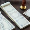 Memo Pad Vintage Style DIY Floral Printing Classic Label Material Literature Journal Pad Office Supplies