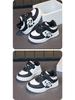 Children's Cartoon Fleece-Lined Skate Shoes: Warm, Cotton-Padded Casual Shoes for Toddlers & Young Kids.