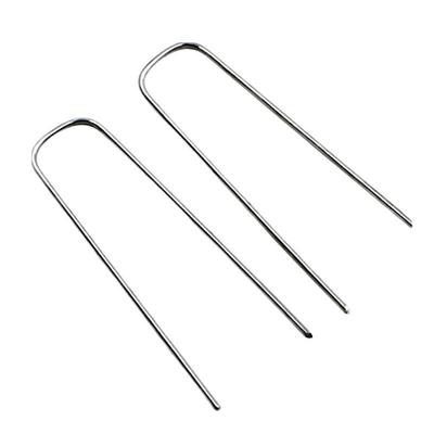 BHBL Garden Pegs Stakes Securing Lawn U Shaped Nail Pins SpaceFor Weed Control Membrane/Fabric/Artificial Grass