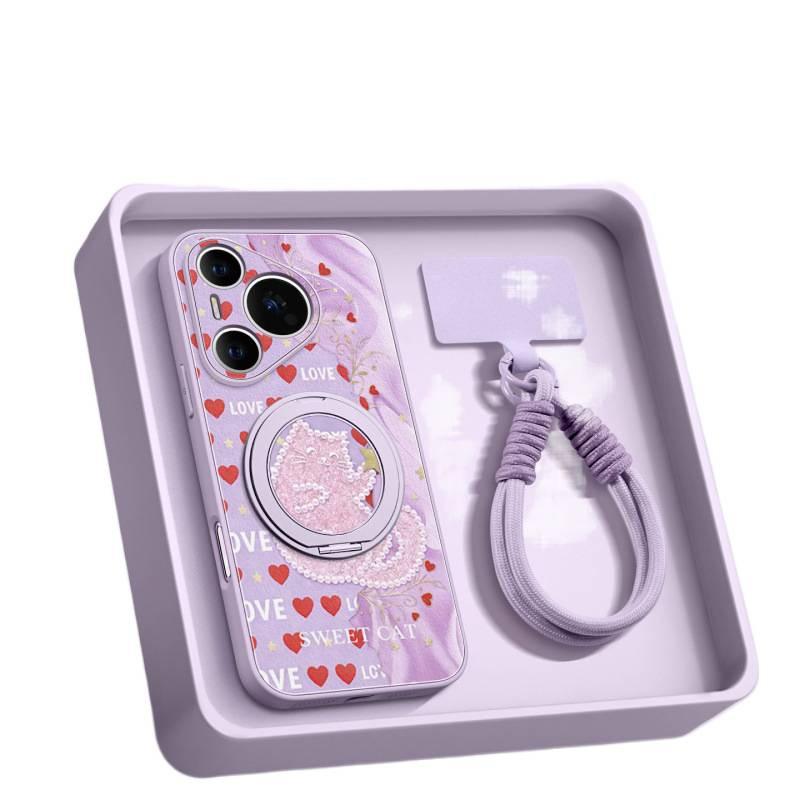 Applicable to Huawei pura70pro + mobile phone case, the new pura80 premium female p60 case p70pro + magnetic attraction