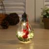 5pcs Christmas Decorations Creative Light Bulb Christmas Tree Decoration Pendant LED Transparent Plastic Christmas Ball