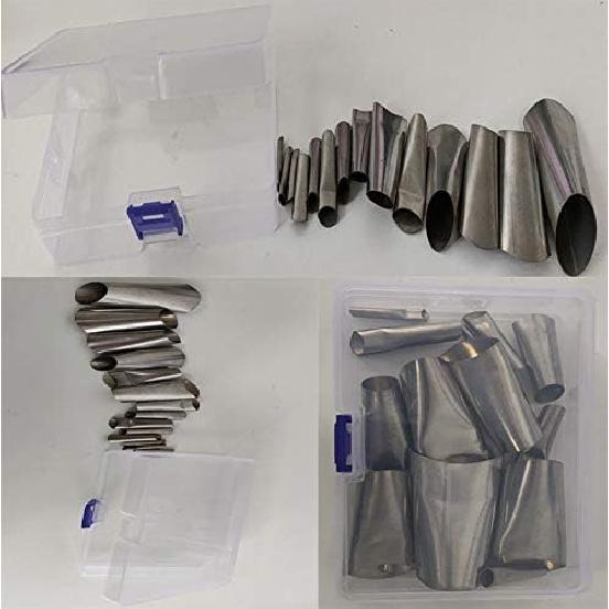14 PCS Caulking Nozzle Stainless Steel Sealant Kit Perfect Caulking Finishing Nozzle Applicator Reusable Filling Operation Tool for Kitchen and