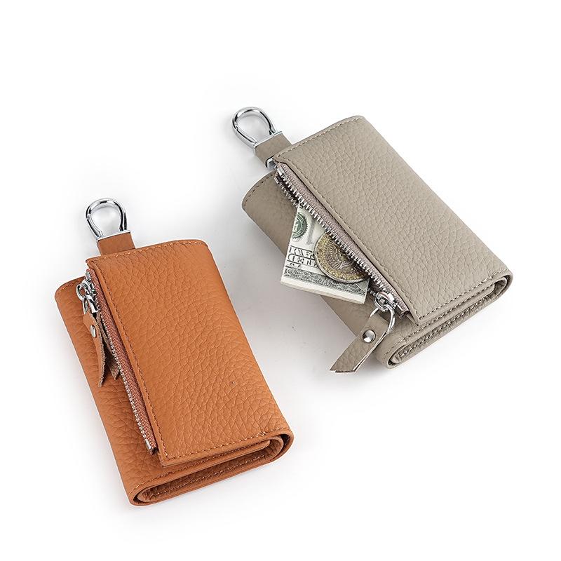 Genuine Leather Multifunctional Key and Coin Holder for Men and Women