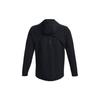 Under Armour UA Série Proteção Solar Jaqueta Moletom com Capuz Ajustada Estampa Logo Letra Masculina Roupa Exterior Preta 1376794-002