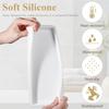 Elegant Silicone Candle Holder Tray Washable Wavy Decorative Tray Square Multi-purpose Trinket Holder Jewelry Display