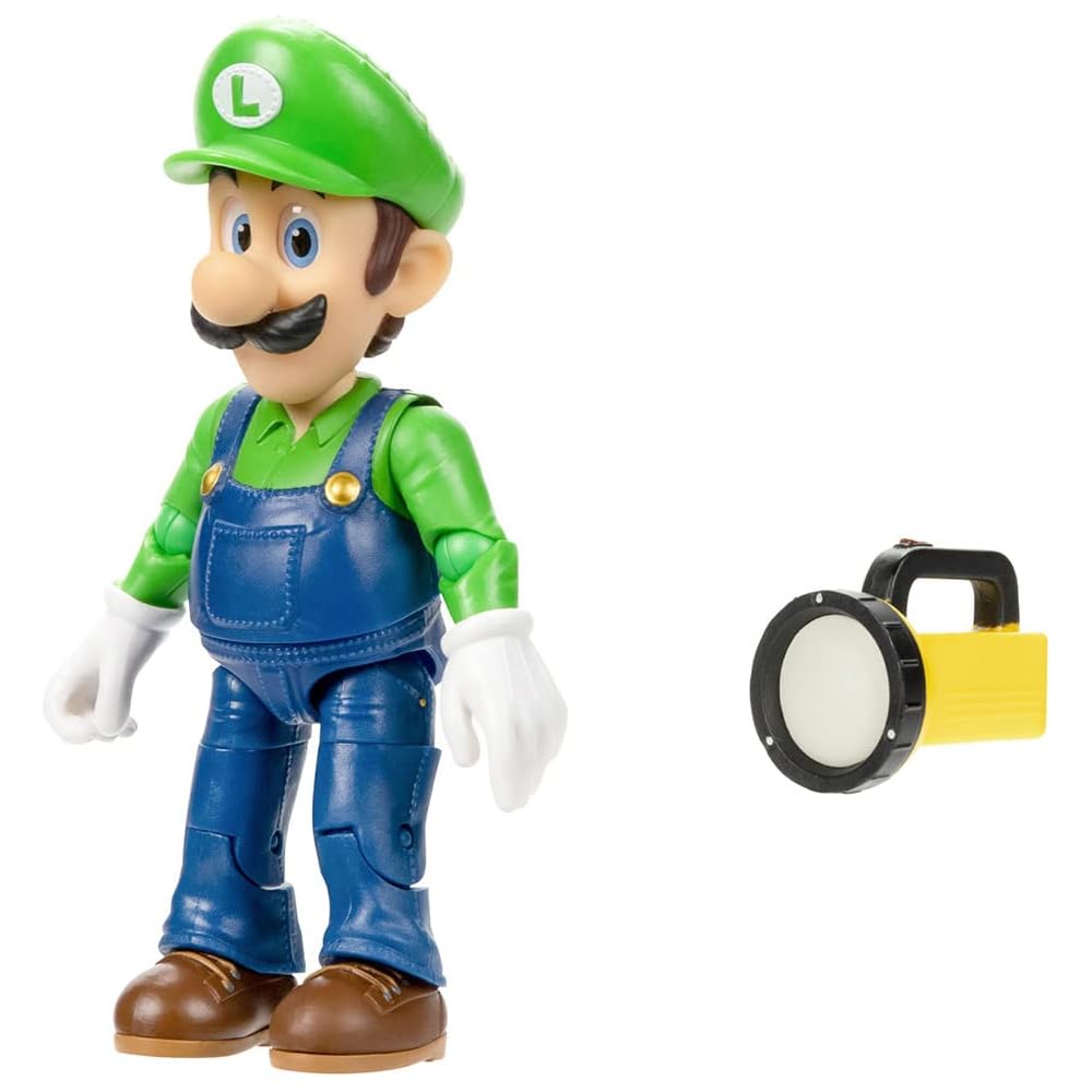 San-ei Trading Super Mario Brothers Movie Action Figure Luigi 6.5x5x13.5cm Collectible Toy TSM-02