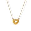 Sunflower Series 18K Gold Plated Necklace - European & American Style, Titanium Steel Clavicle Chain for Women