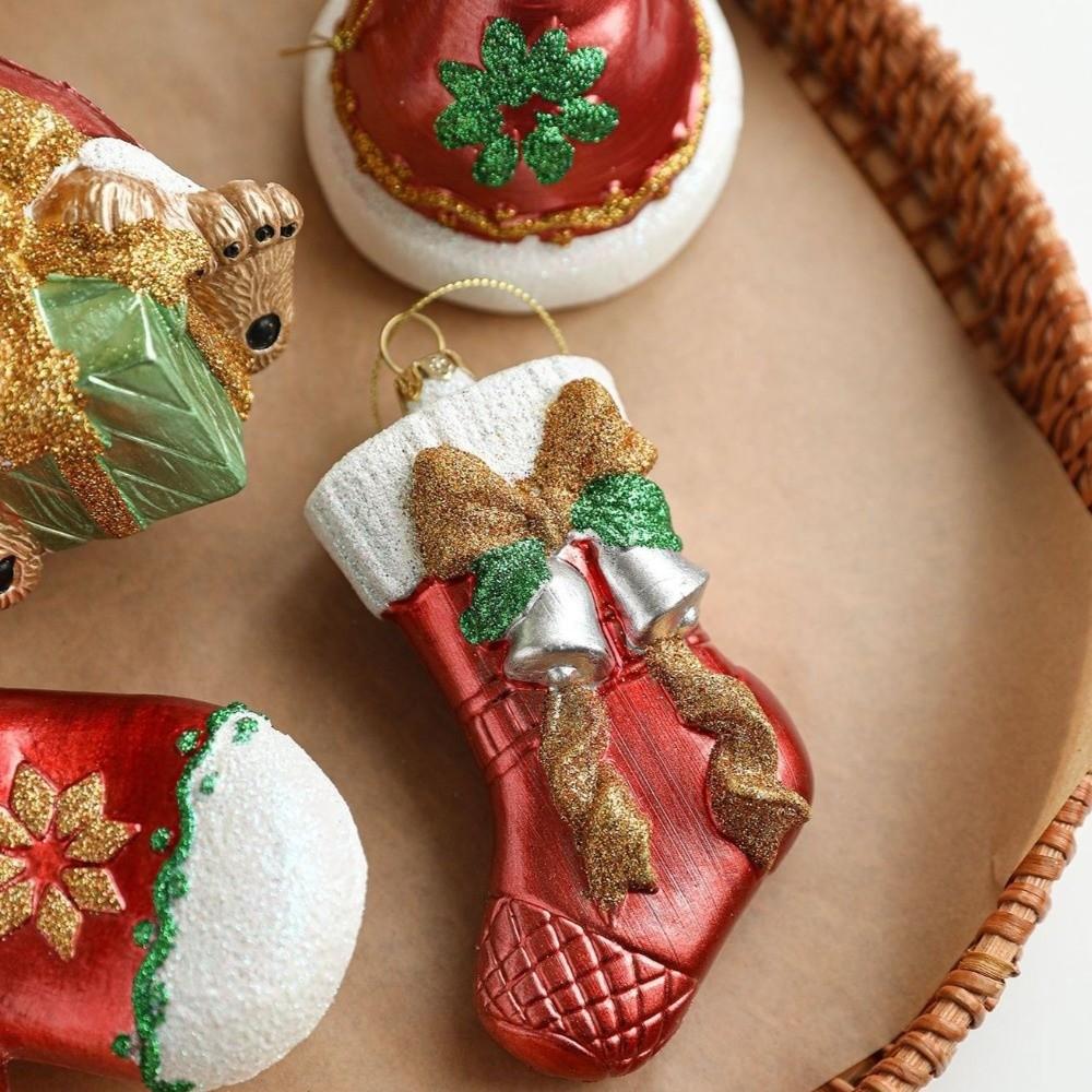 Plastic Christmas Ornaments Cute Christmas Tree Hanging Ornaments Home Party Decor