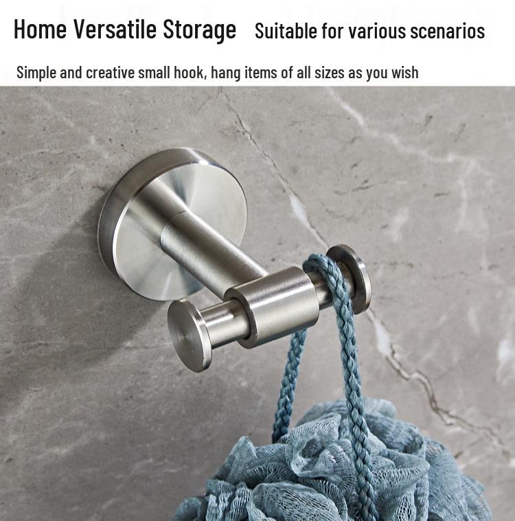 Customized 304 Stainless Steel Bathroom Hardware Set: Wall-Mounted Towel Bar and Tissue Holder