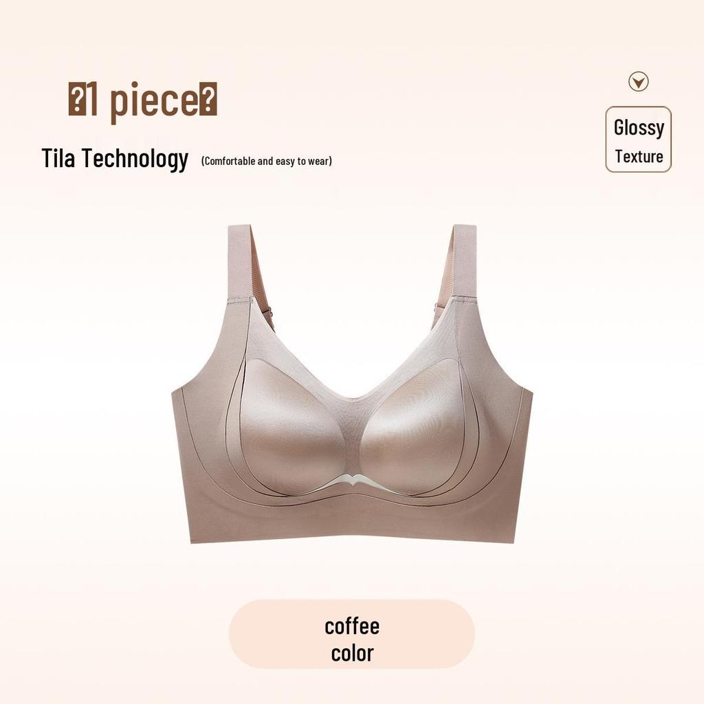 Nahtloser Damen Lift-Up Stütz-BH mit glänzendem Finish
