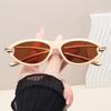 Luxury Neutral Frame UV400 Sunglasses Fashionable Cat Eye Glasses Outdoor Driving Sun Protection