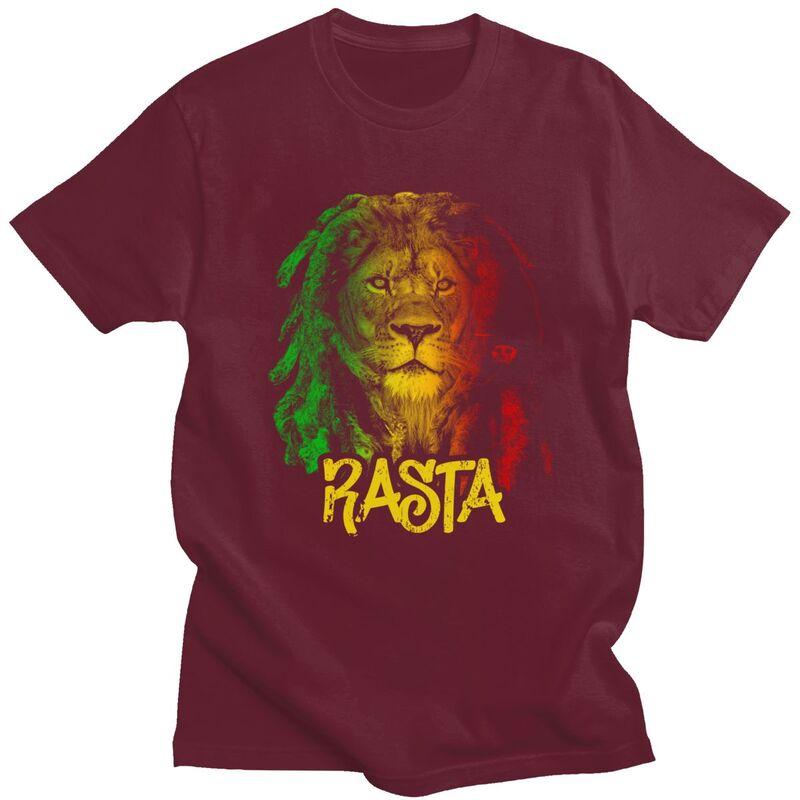 Custom Jamaica Flag Rasta T Shirts Unisex Pure Cotton Tees Jamaican Pride Tshirts T-shirt