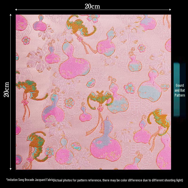 Retalhos de Tecido Brocado Jacquard Estilo Chinês para Sachê DIY e Artesanato