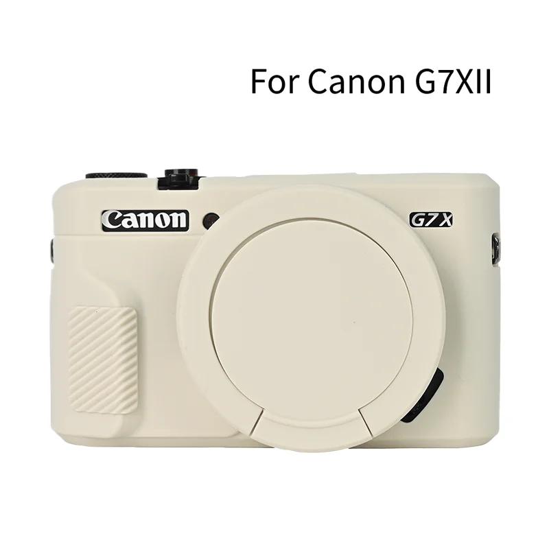 Měkký gumový silikonový kryt pouzdro G7X3 G7X2 Pro Canon Powershot G7XII G7X II G7X Mark 2 G7X Mark III G7XIII S ochranou objektivu